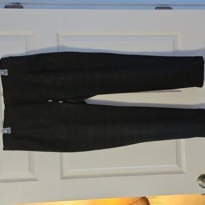 Democracy Plaid Ab Leisure High Rise Patch Pocket Utility Roll Cuff Pants